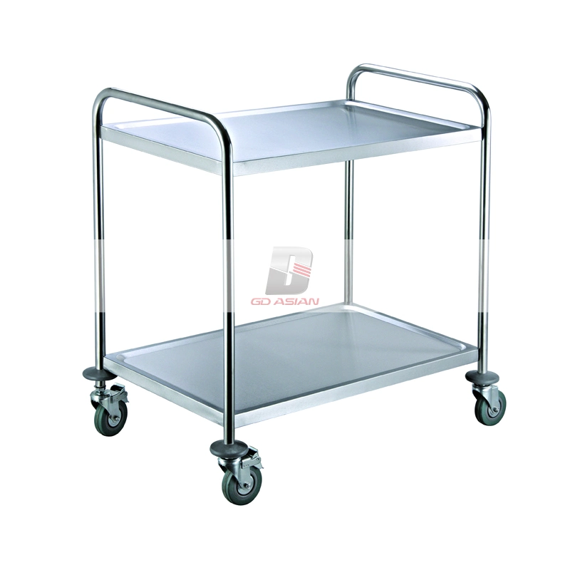 Commercial Stainless Steel Dining Cart L4 in Silver