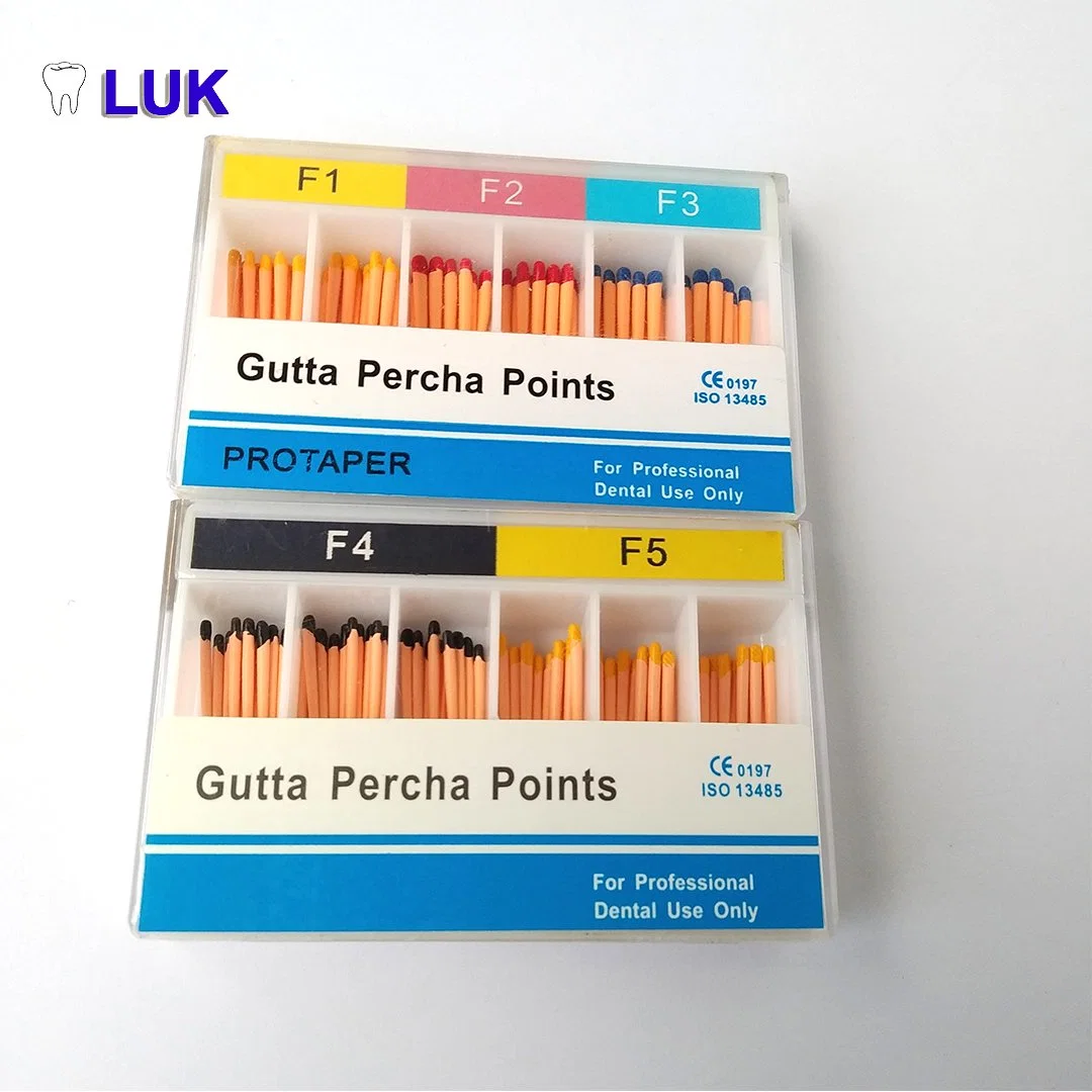 تصنيع جميع الأحجام Dental Disposable endodontic Root Canal Gutta Percha النقاط