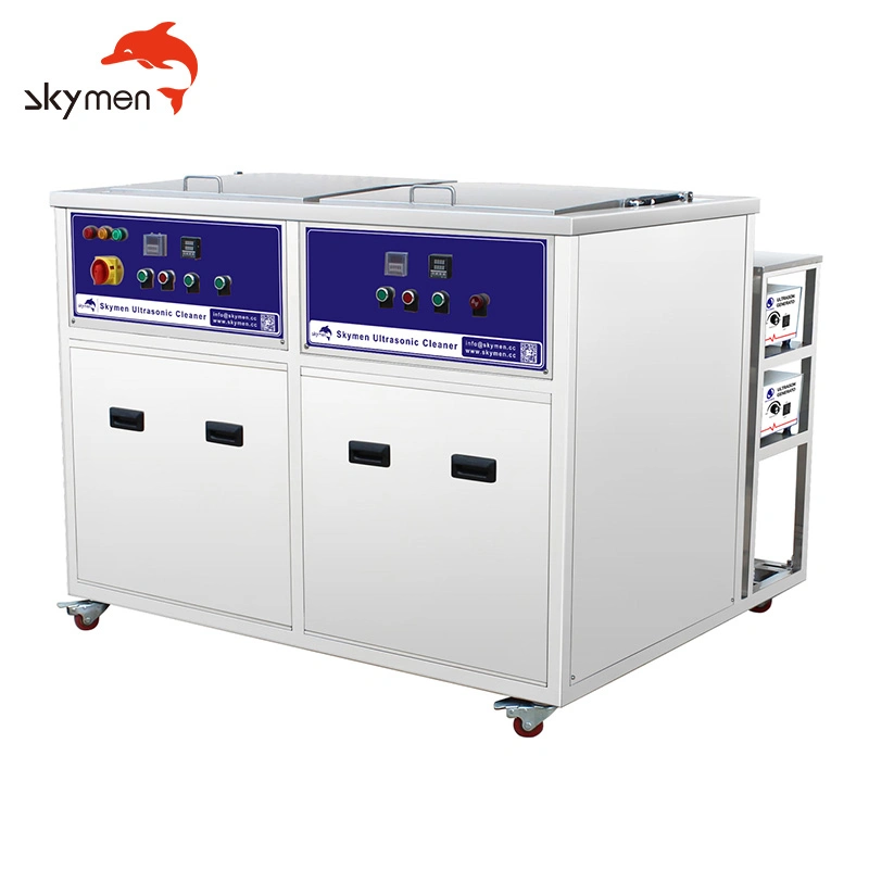 High quality/High cost performance  Large Double Tanks Ultrasonic Cleaner Equipment with Filtering and Drying System for Industrial Manufacture 100L