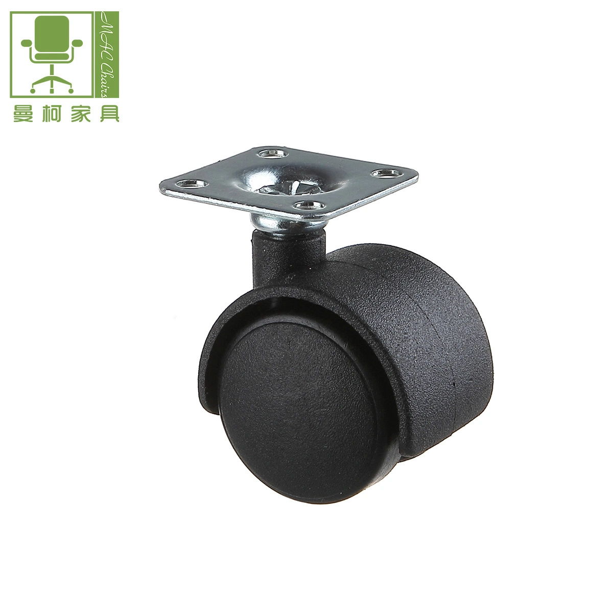 Hot Selling Chair Parts Swivel Rocking Caster Plastic Wheel for Office Chairs