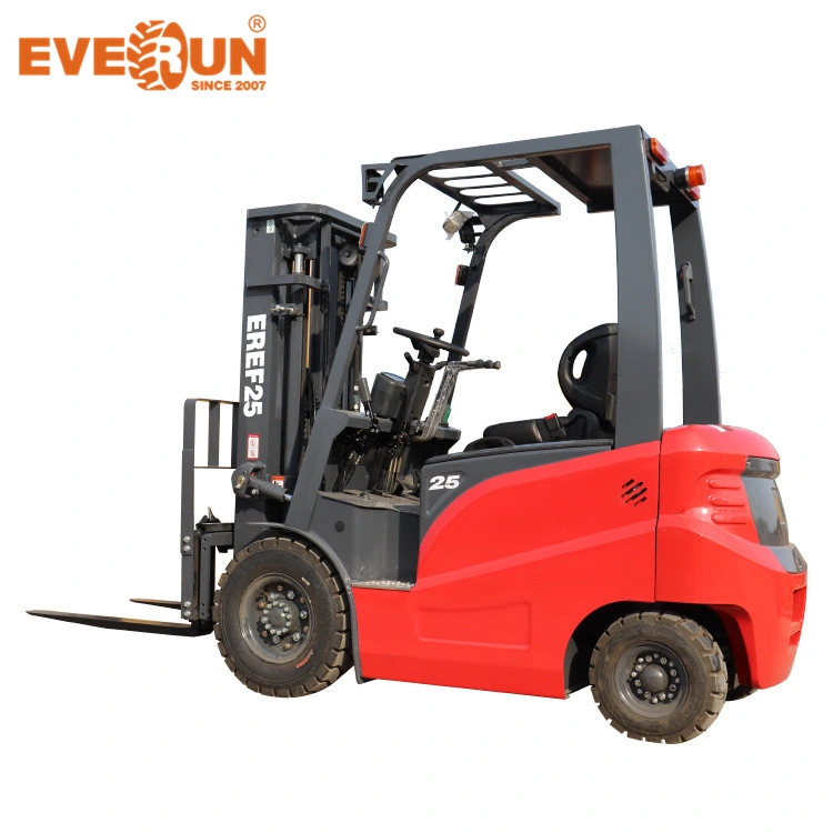 Small Forklift Everun Automatic Plastering Electric Forklift Battery Maintenance Eref25 2.5ton