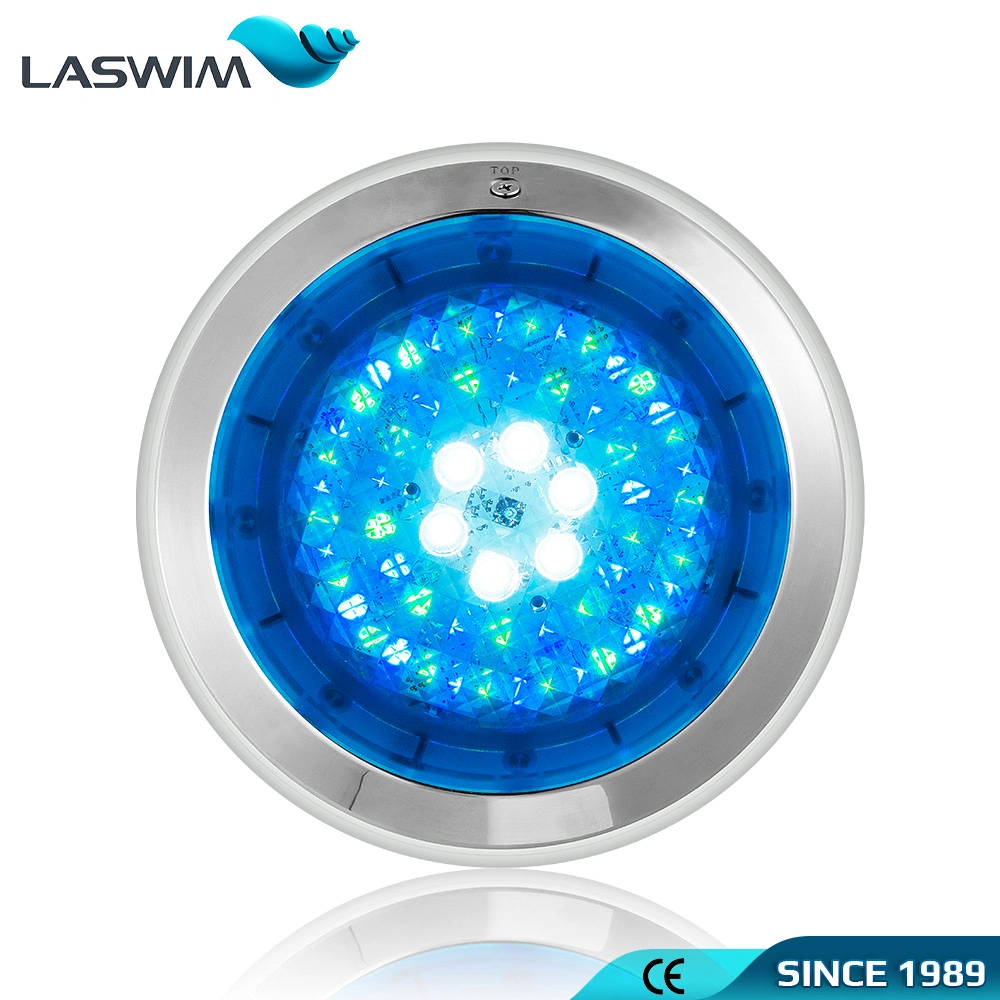 IP68 18W AC12-20V Cool White, Warm White, RGB Mixing LED Underwater Light, Wall-Mounted Stainless Steel Swimming Pool Light