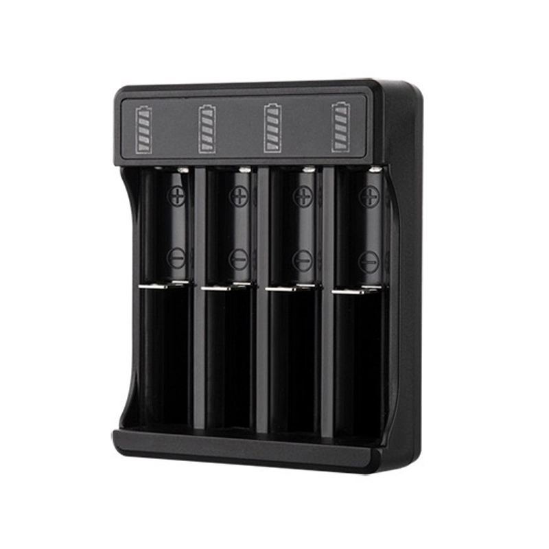 Multifunctional Four-Slot 3.7V Lithium Ion Battery Charger