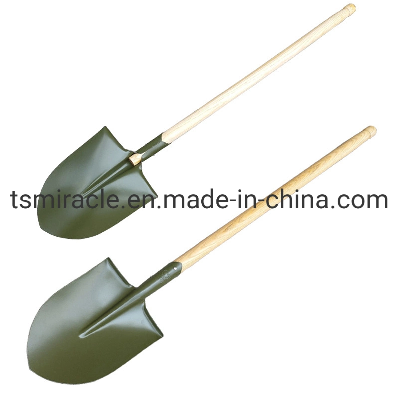 Green Engineer Shovel Flood Control and Disaster Relief Shovel Manganese Steel Hardening Shovel Emergency Rescue Shovel