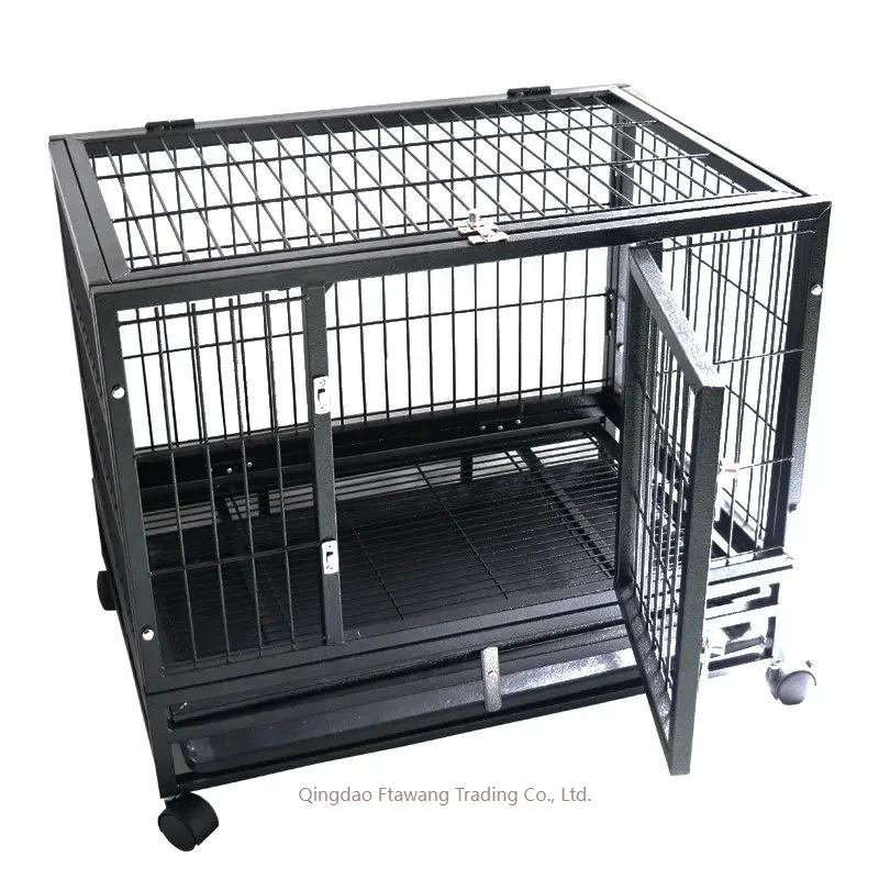 L'EFP Clinique Vétérinaire de fournitures pour animaux de compagnie de chenil Dog Walk-in de FEP en acier inoxydable de grande taille de la cage de chenil de personnaliser l'usine de métal de luxe