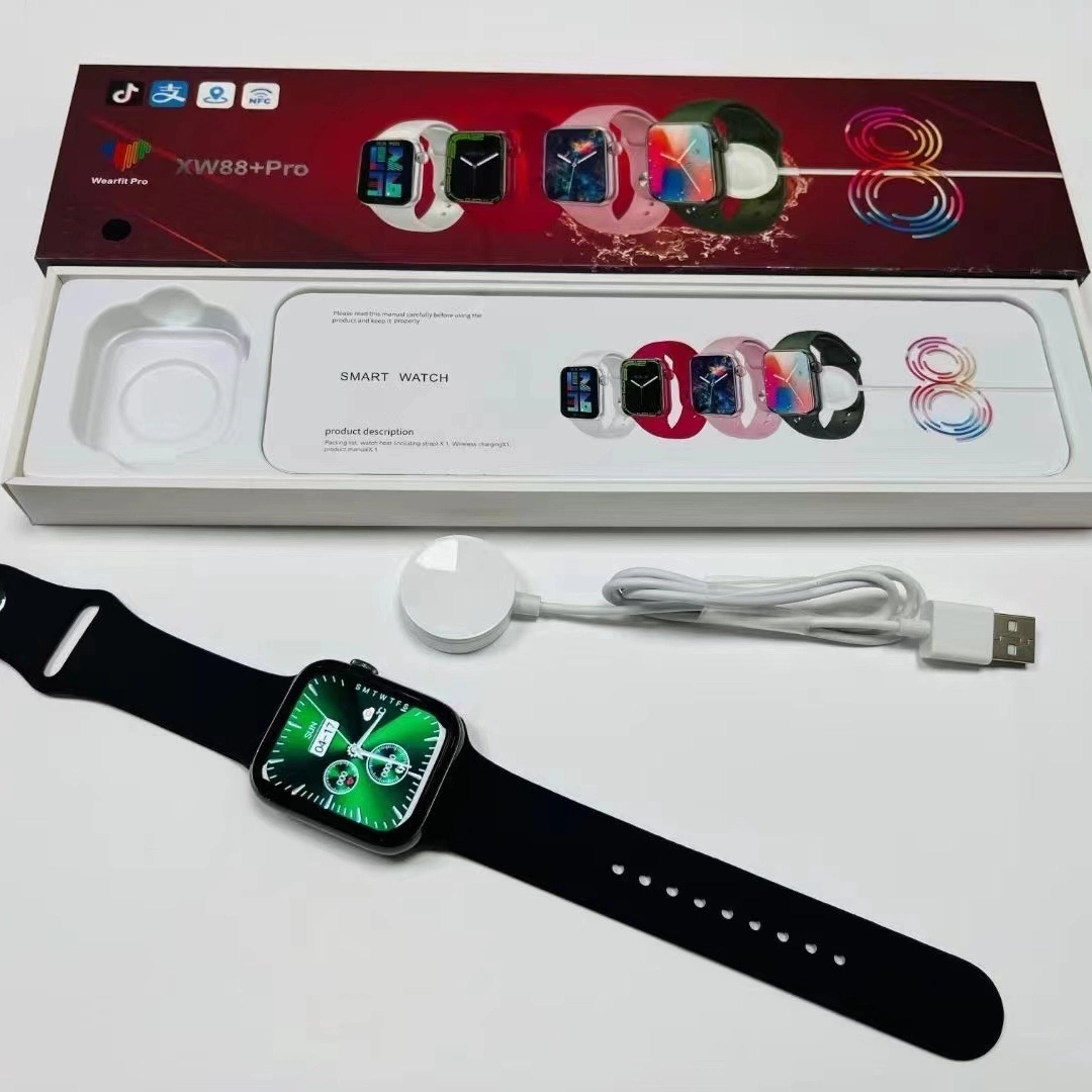 2022 New Xw88+PRO Smart Watch Series 8 Wearfit PRO APP 1.85 Inch Wireless Charger NFC Smartwatch