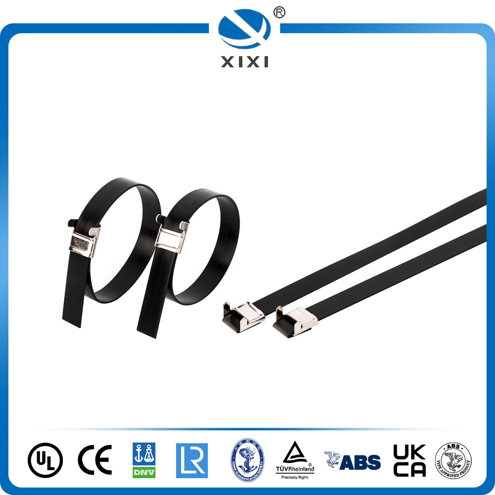 Cable de acero inoxidable tie---304 316 L tipo recubierto de PVC empate con traba de ala