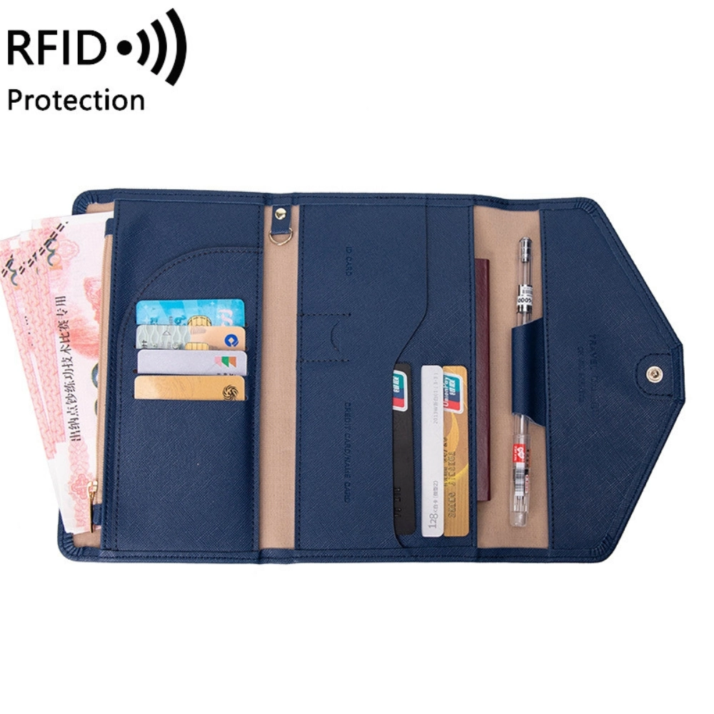 Anti-Theft Travel Wallet Passport Holder Document Organizer Ci24288