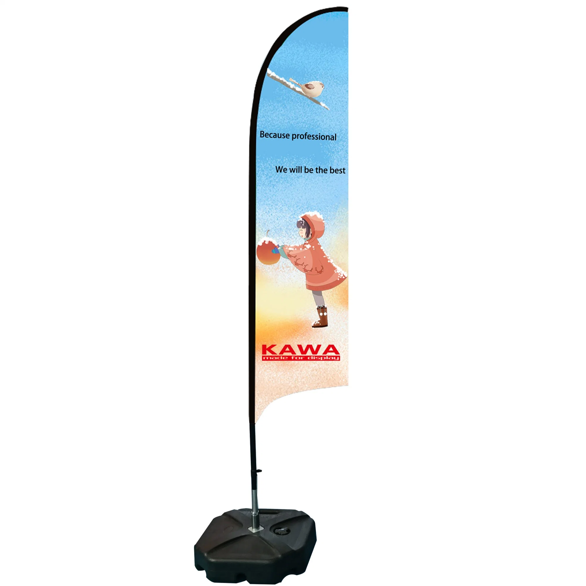 Cheap Full Fiberglass Flag Banner Pole with High Quality Flag Hardware for Custom Advertising