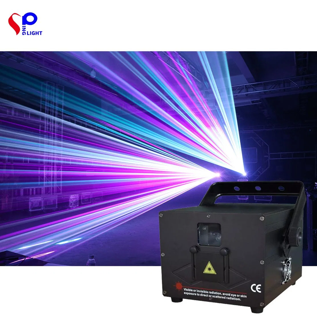 DJ Laser Show Lighting 10W 20W 30W 40W 50W Laser de Alta Potência RGB Laser de Cor Completa Laser de Animação DJ Disco Club Stage Laser Light.