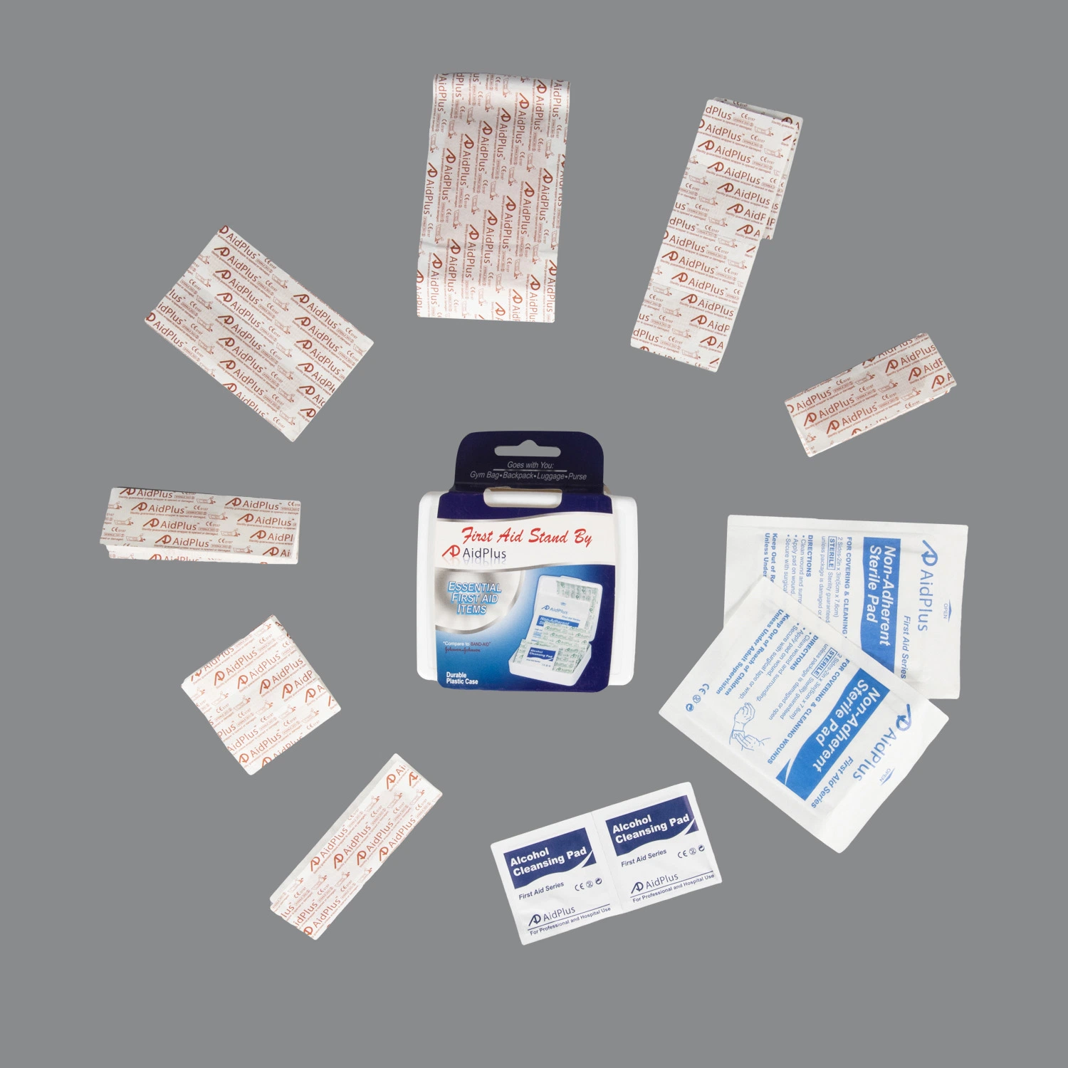 CE FDA ISO-Zulassung Kunststoff Mini wesentliche medizinische Überleben zuerst Aid Box Kit Produkt Lieferant für Home Car Auto Reisen Familienreisen Im Freien