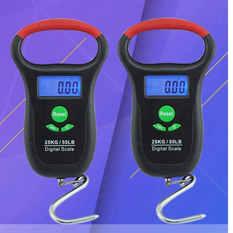 Factory Best Selling Travel Use Digital Hanging Scale with 1 Meter Tape 25/50 Kg