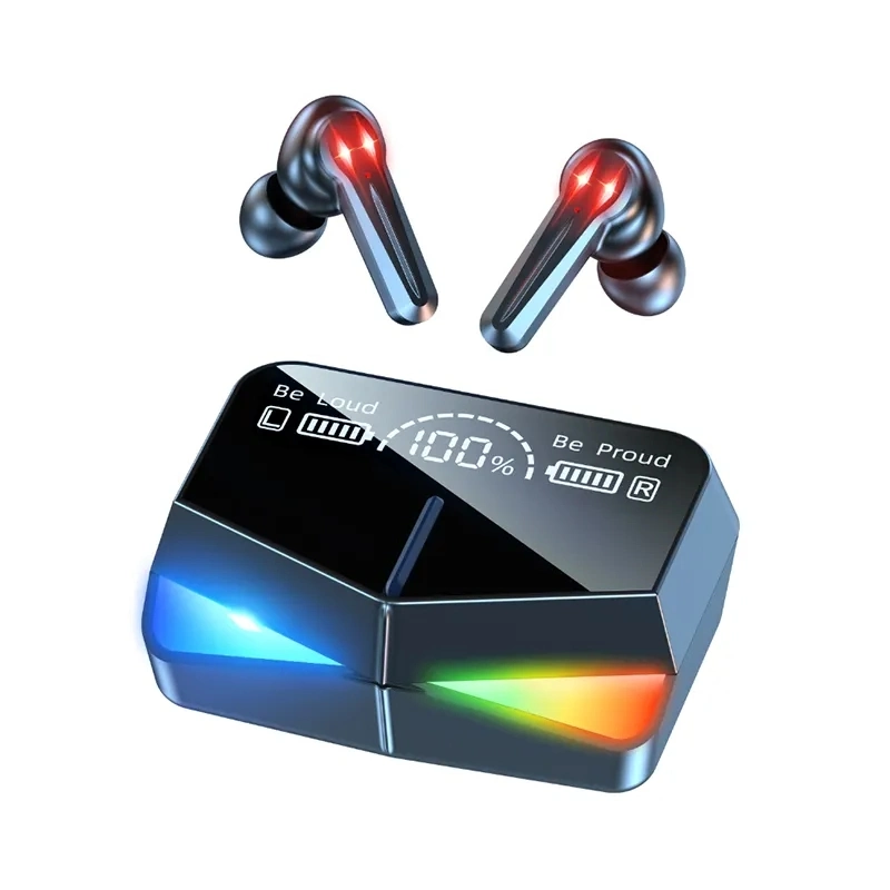M28 65 ms TWS baixa latência com microfone de som áudio de graves V5.1 verdadeiro auriculares auscultadores sem fios para jogos de fone de ouvido para jogos