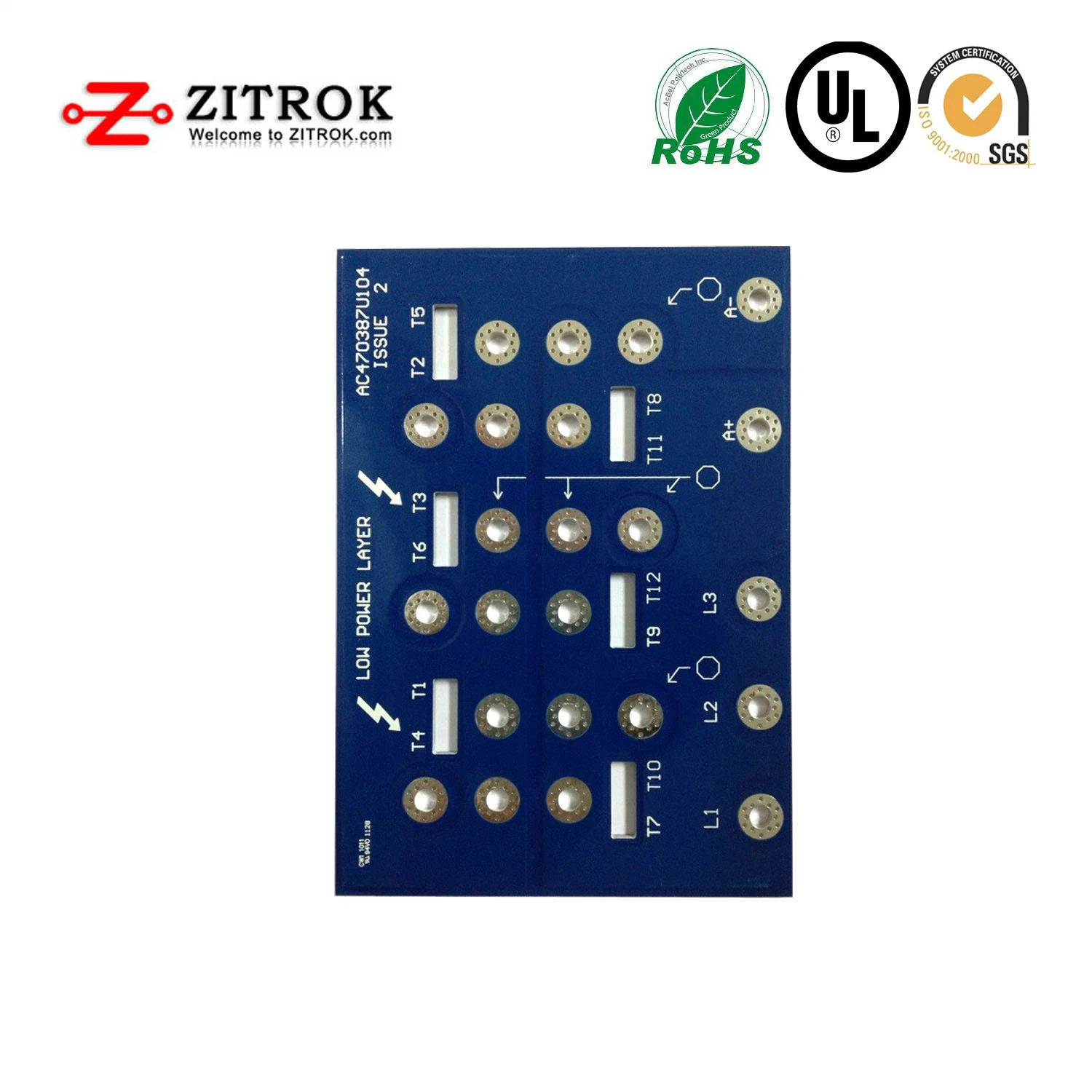 Recto Recto verso FR4 en céramique 4-24 PCB PCB électronique de la couche Carte de circuit imprimé