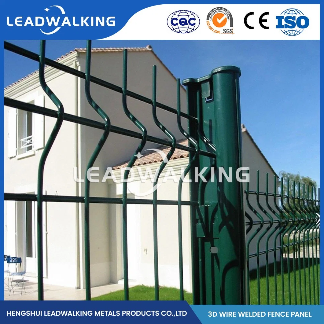 LeadWalking Kettenglied Zaunplatten Hersteller ODM Custom 3D gebogen Zaun China 3,0m Länge geschweißte Euro 3D Zaunplatte