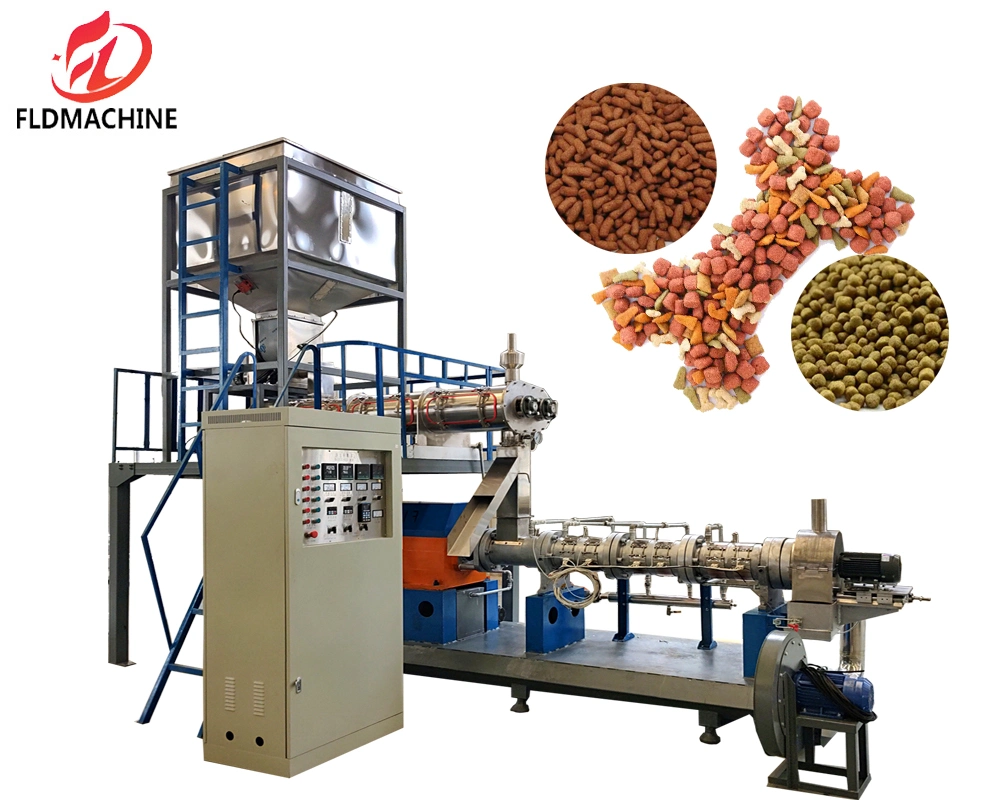 High Capacity Dry Cat Food Pet Animal Making Extruder Sinking Floating Fish Feed Pellet Processing Line Wet Pet Dog Food Machine