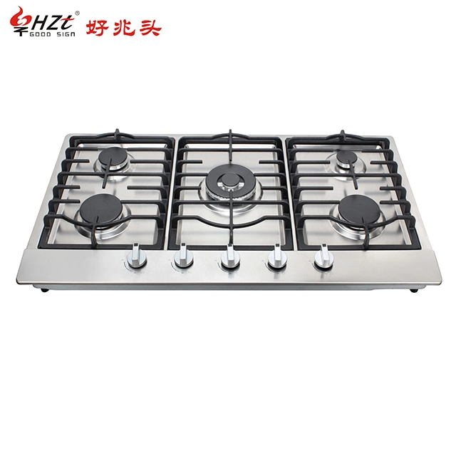 Vender popular modelo 5 Quemador Sabaf duraderos integrados encimera de gas cocina estufa de gas Gas Aparato de Cocina