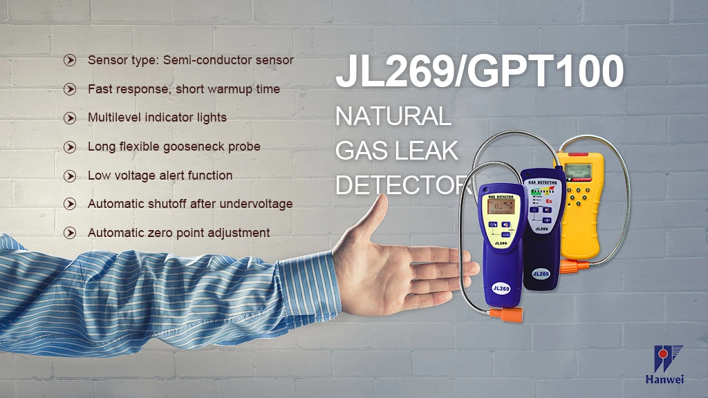 Portable Combustible Gas Detector Gas Leakage Location Determine Leak Tester with Sound & Light Alarm