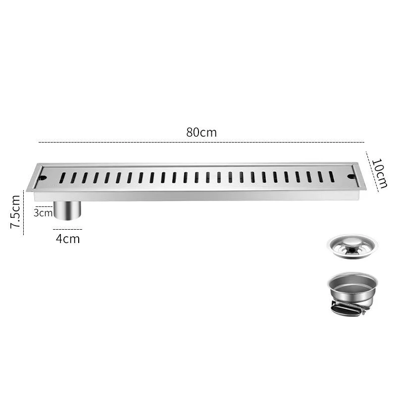 Custom OEM 304 Stainless Steel Clean out Linear Shower Drain