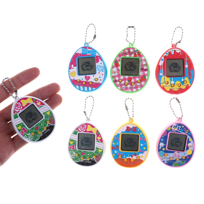 Jeu de clés électronique virtuel porte-clés électronique rétro virtuel nostalgique Machine de jeu numérique PET Tamagotchis