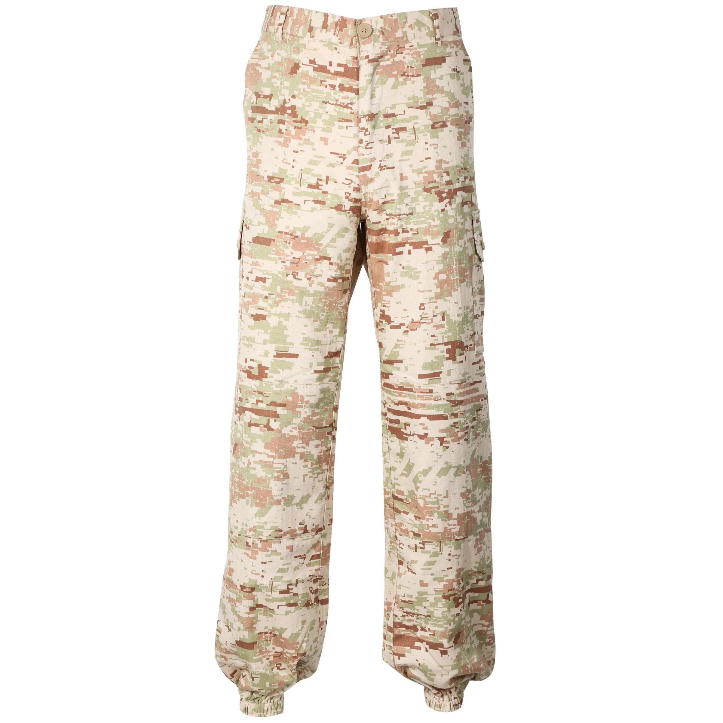 Mens Military Style Tactical Uniform Poly / Cotton Rip-Stop Bdu Cargo Pant