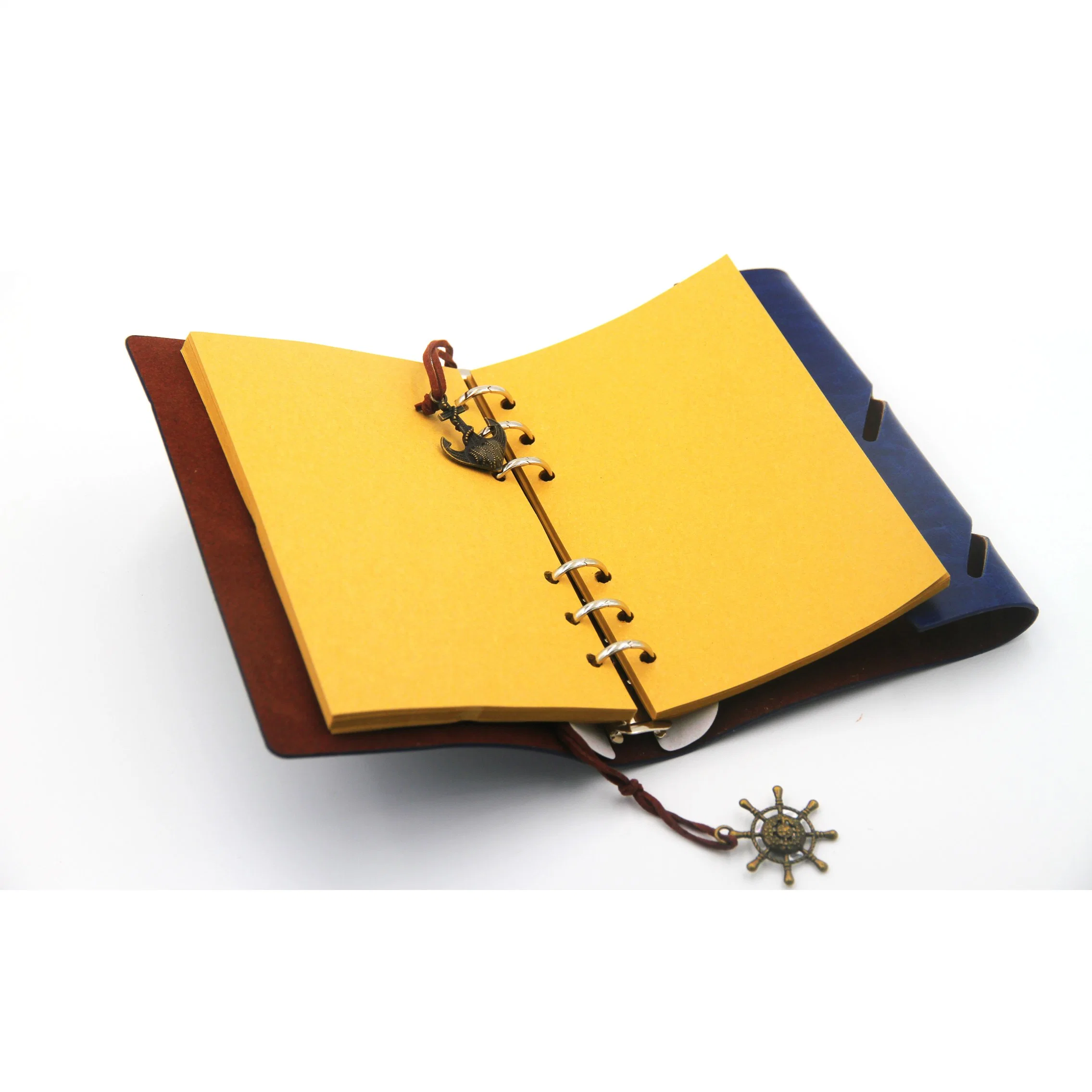 Retro Leather Cover Blank Diary Pirate Design Paper Note Book