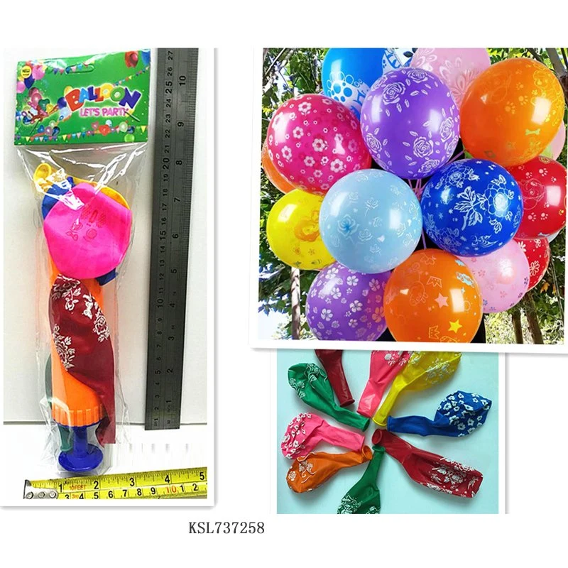 Fábrica Precio decoración de la parte Globo forma redonda corazón forma globos Baby Shower Party Juego de globos de colores