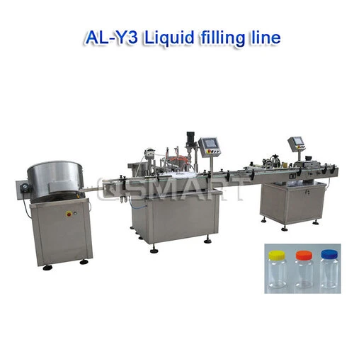 Frasco de plástico automático de enchimento de líquido de bebidas de Água da Linha de Produção