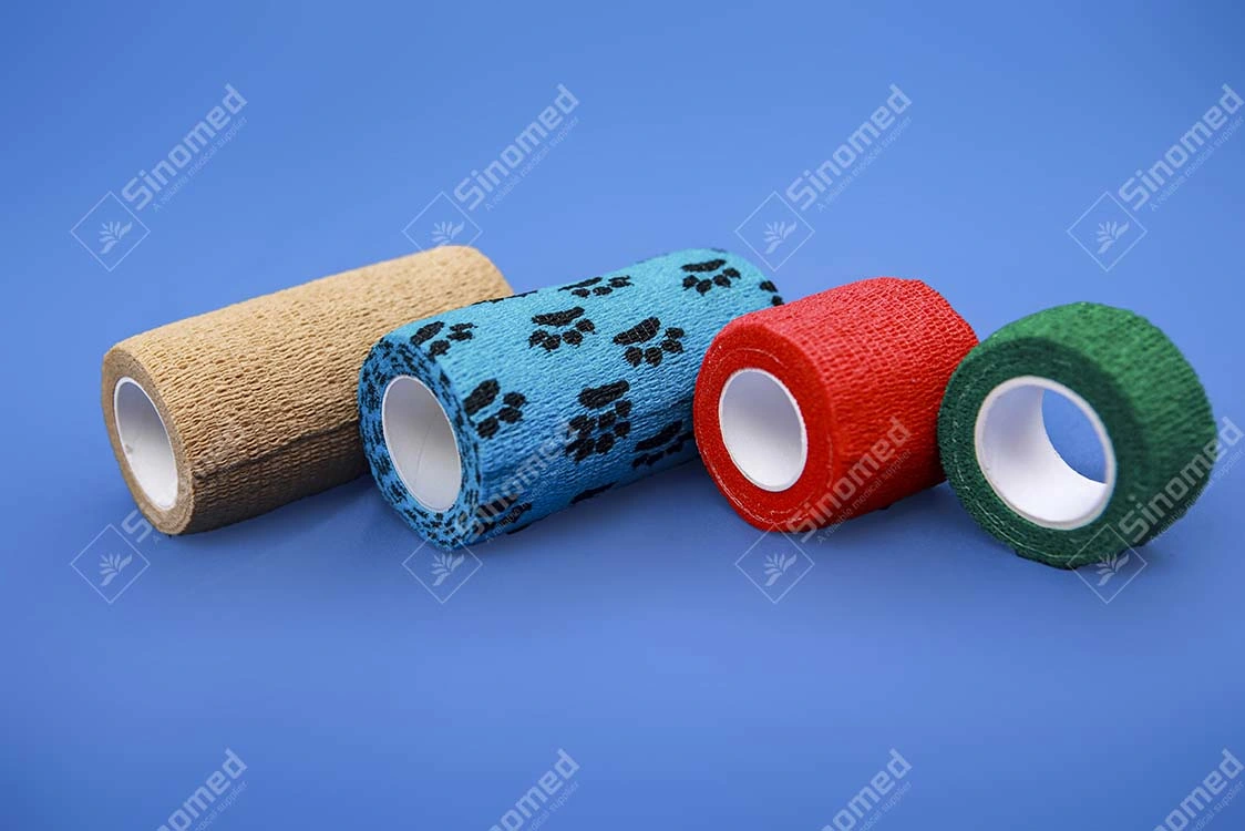 Medical Consumables Wrap Self Adhesive Elastic Bandage Cotton Cohesive Bandage