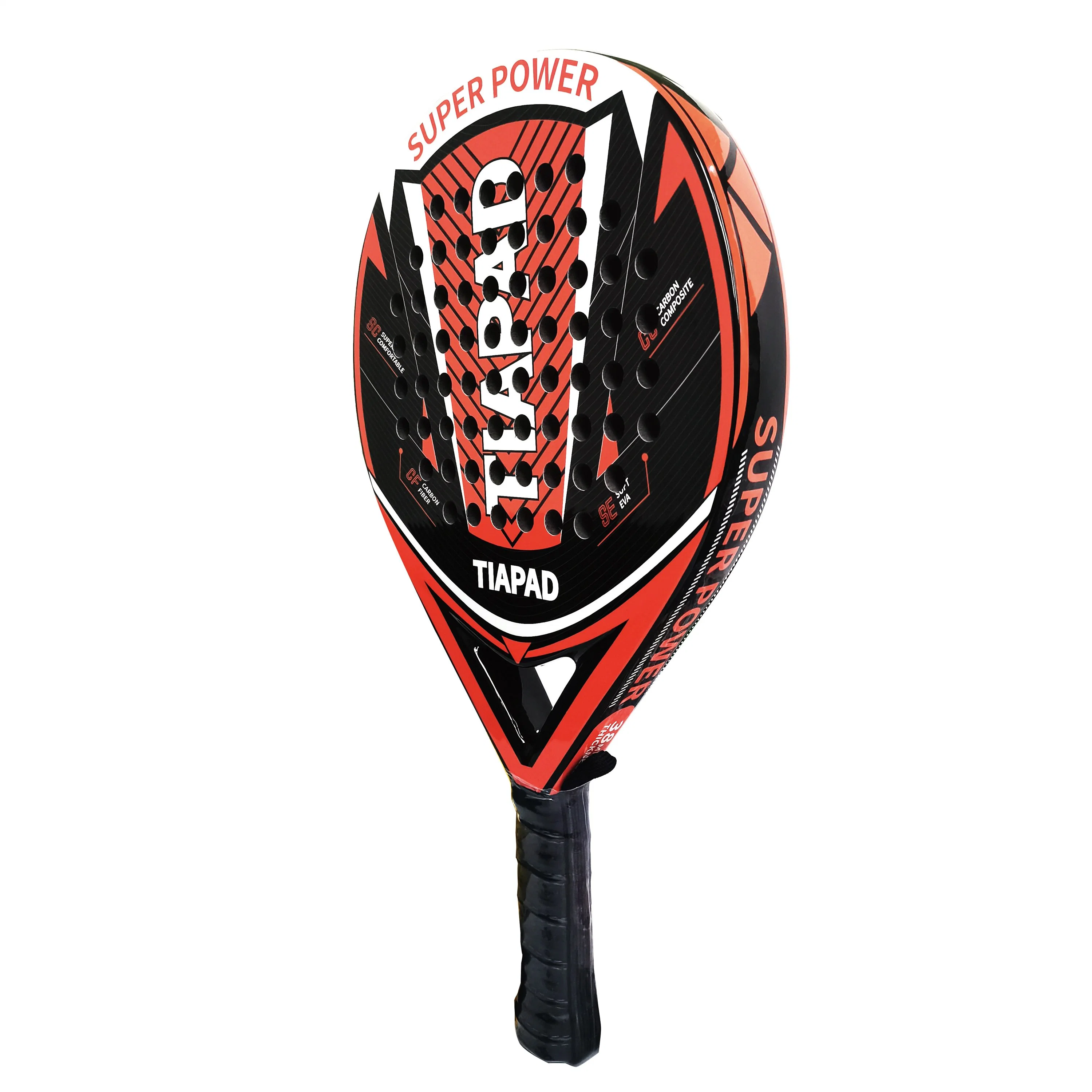 Tiapad 3/12/18K marca personalizada de carbono Padel raquetas de paddle raqueta de tenis para jugadores avanzados con raquetas de padle OEM