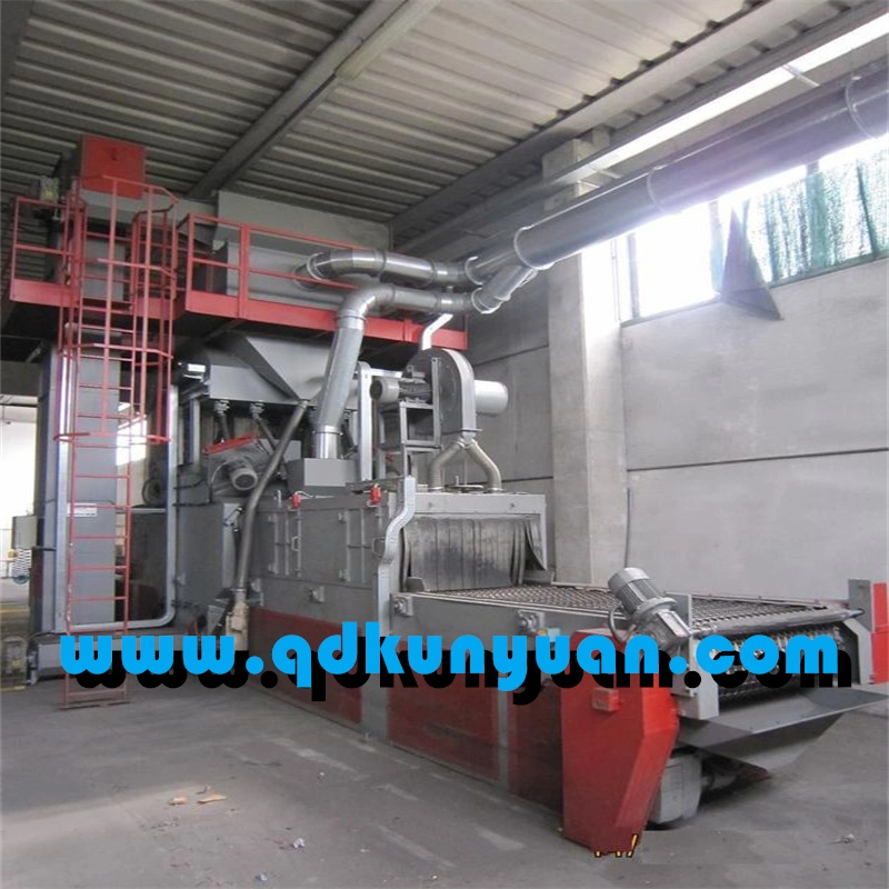 Mesh Belt Passing Shot Blasting Machine for Aluminium Profile Cleaning Abrator