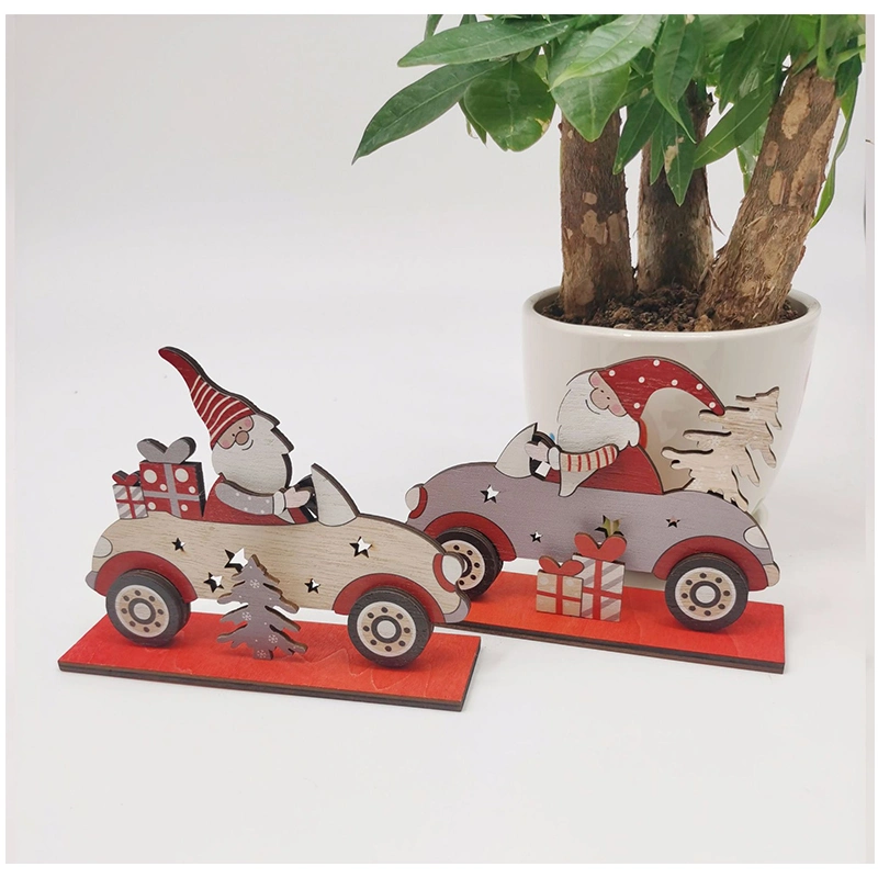 Décorations de Noël créatives en bois à faire soi-même - Puzzle en bois - Cadeau pour enfants.