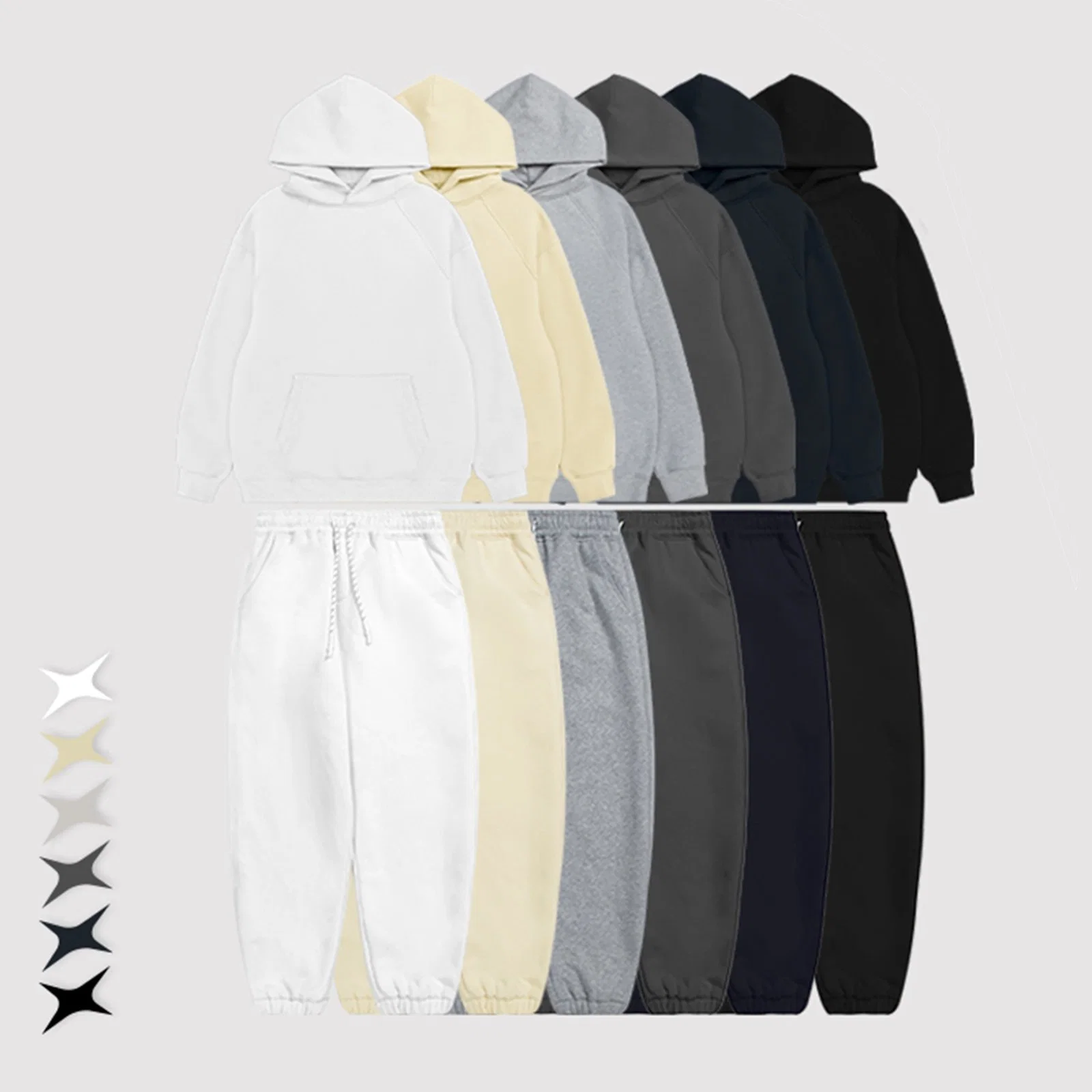 Women Tracksuit Two Piece Sweatsuits Long Sleeve Fleece Jogging Suits Sports Outfit Track Suit