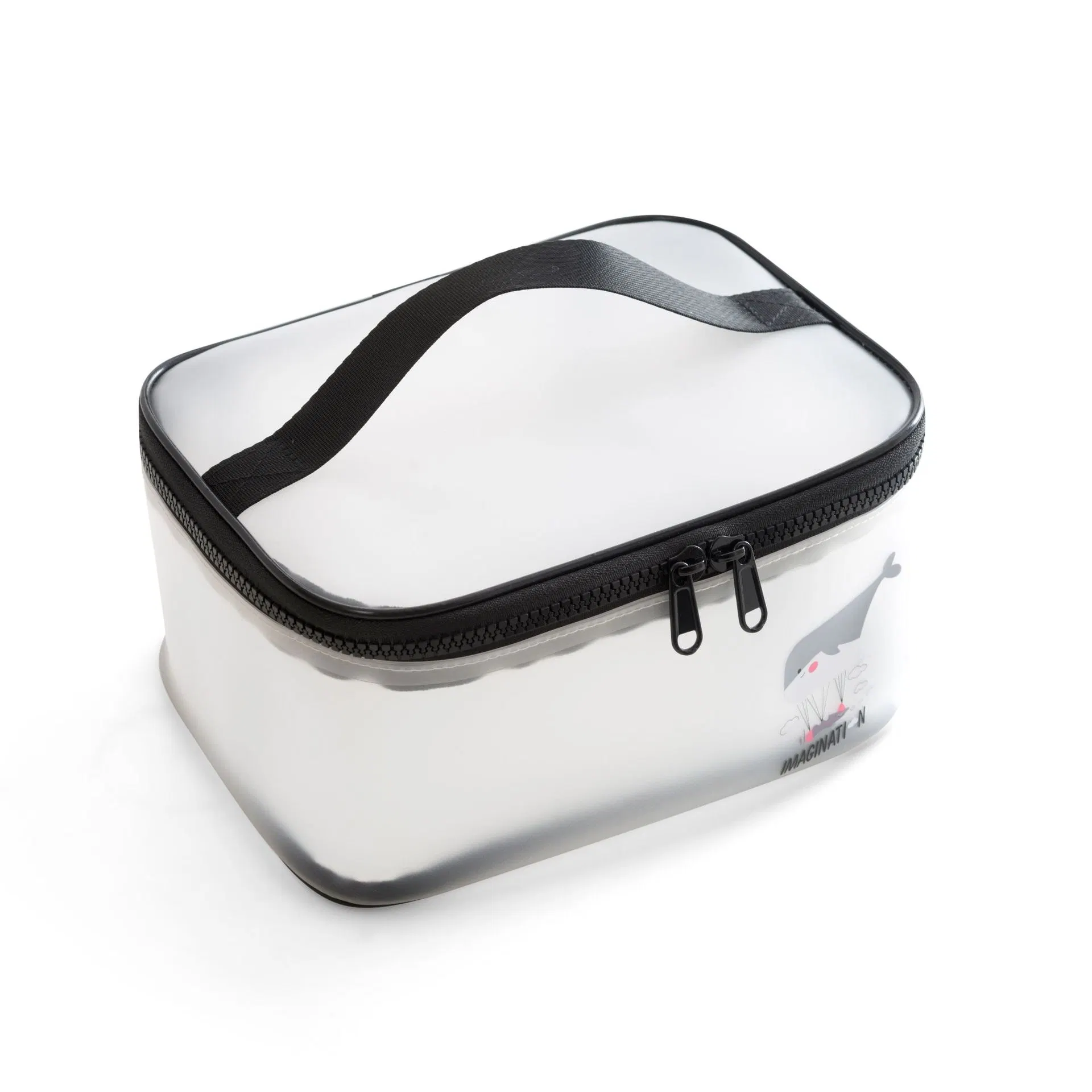 Transparent PVC Small Cosmetic Bag with Handle