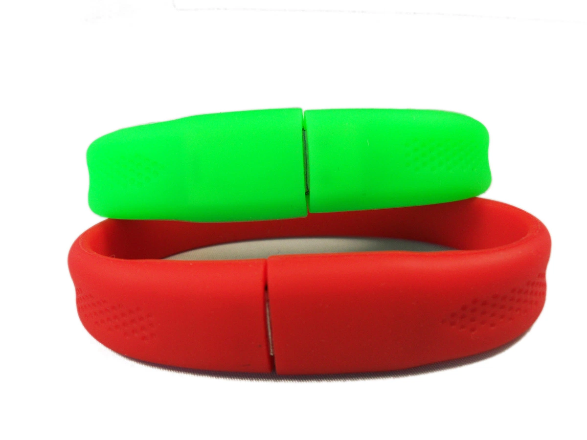 Custom Silicone Wristband Bracelet USB Flash Drive 8GB 4GB Wristband Bracelet USB