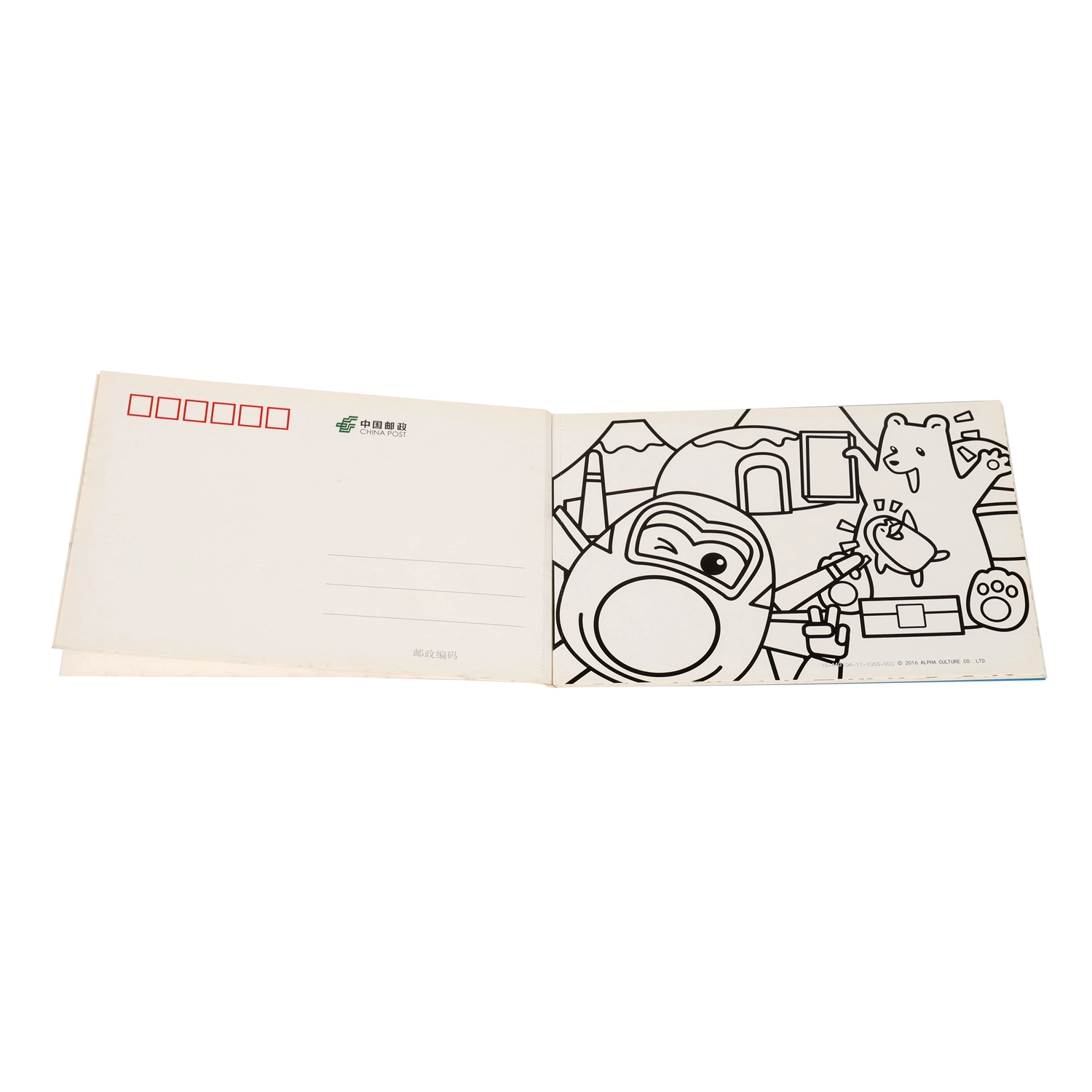 Suporte de cartão de post Envelop Set Printing