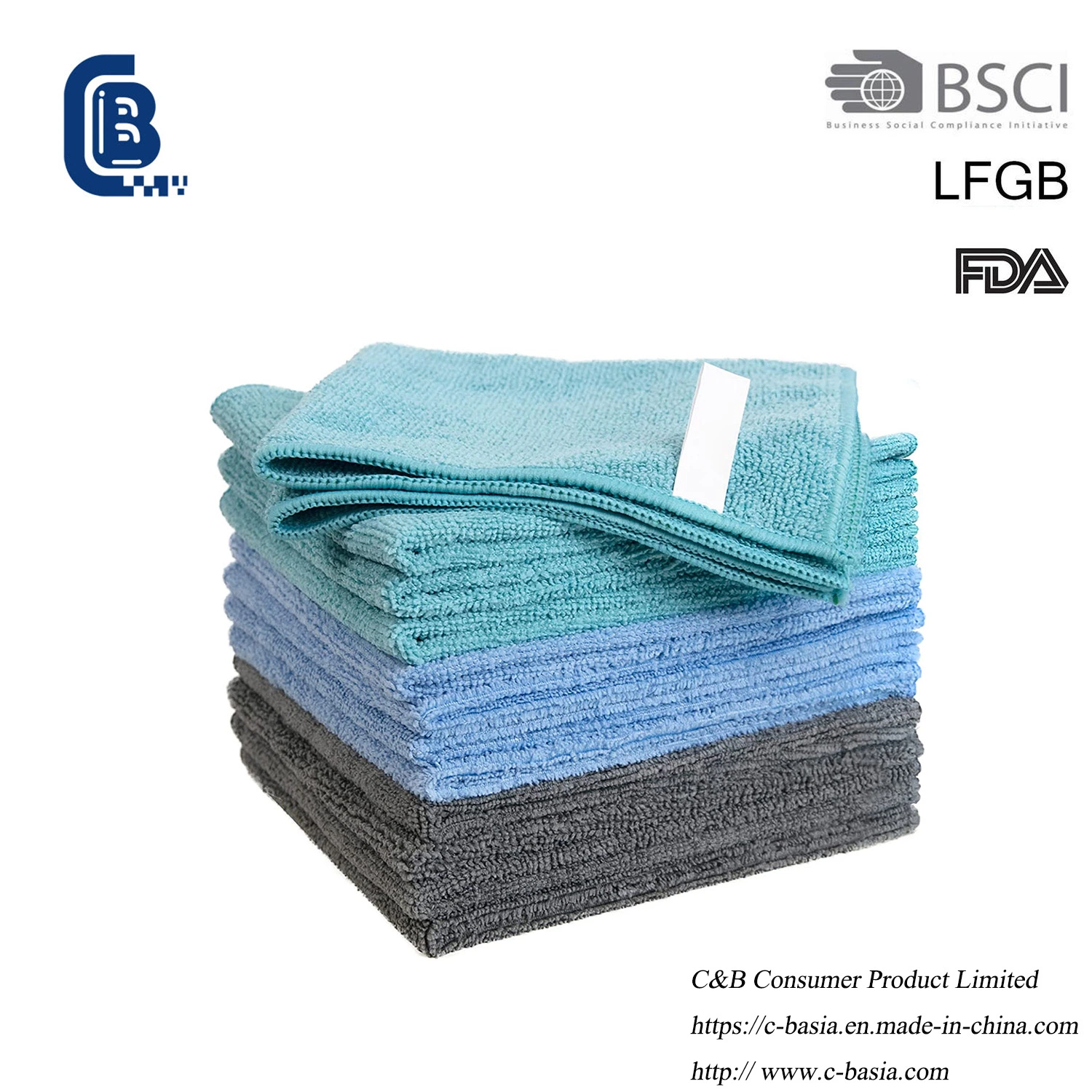 Highly Absorbent Lint Streak Free Household Car Washing Kitchen Microfiber Cleaning Towel Cloth