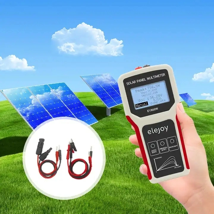 MPPT Digital PV Meter Smart Stromspannungsprüfer Solarmodul Multimeter mit LCD-Display