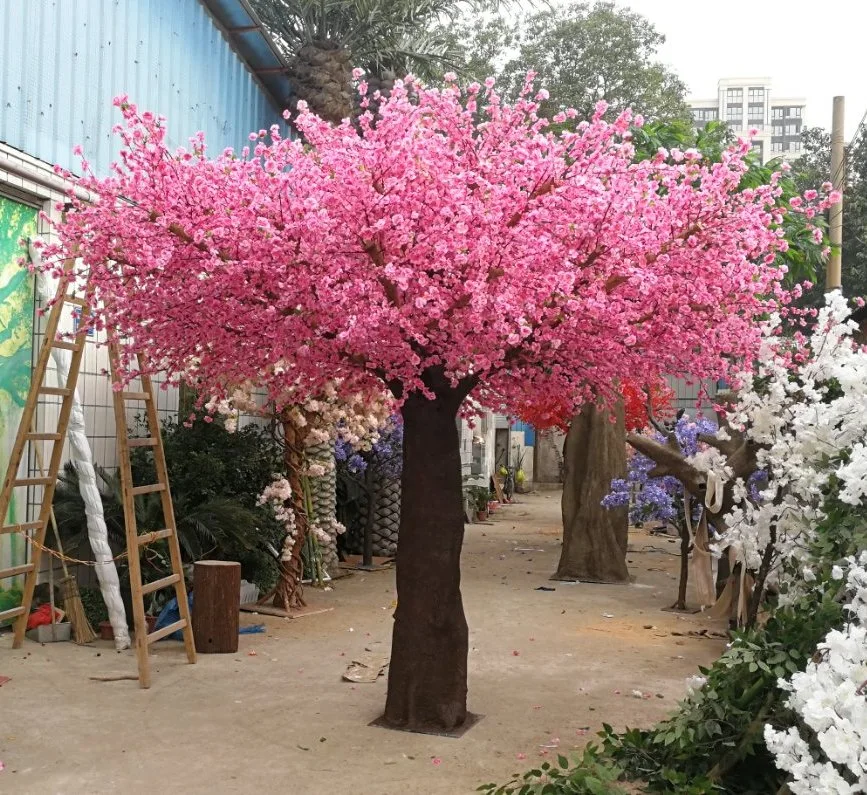 Die Kirche Hochzeit Dekoration Kirschblüte Blume Baum Künstliche Pflanzen