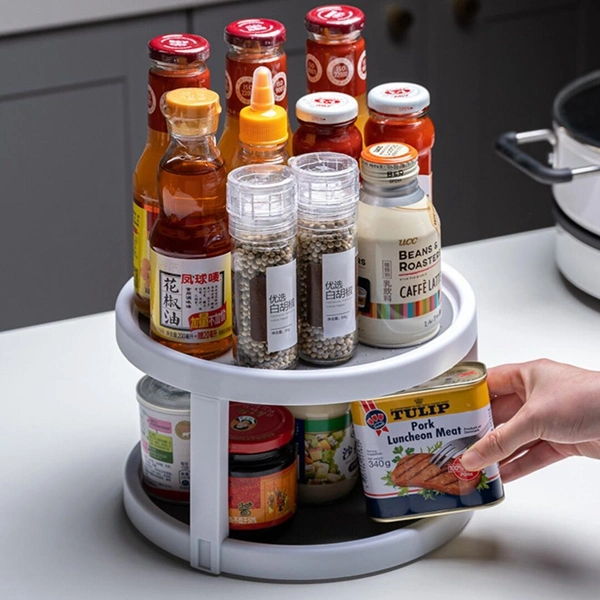 Lazy Susan Cuisine Pantry Spice Rack réfrigérateur titulaire non platine de patin