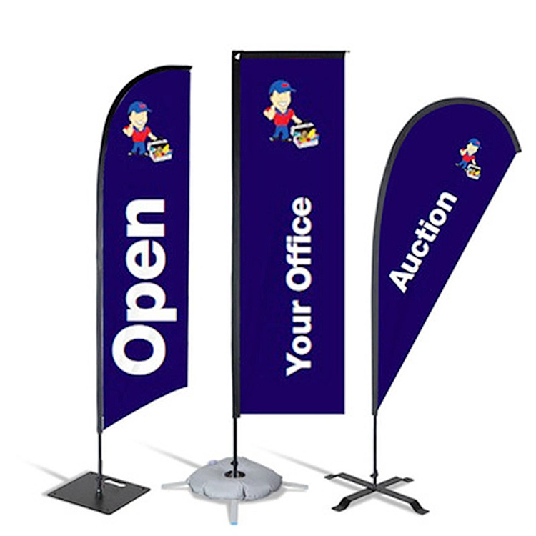 Advertising Custom Flying Banners Bali Bow Sail Swooper Teardrop Flag