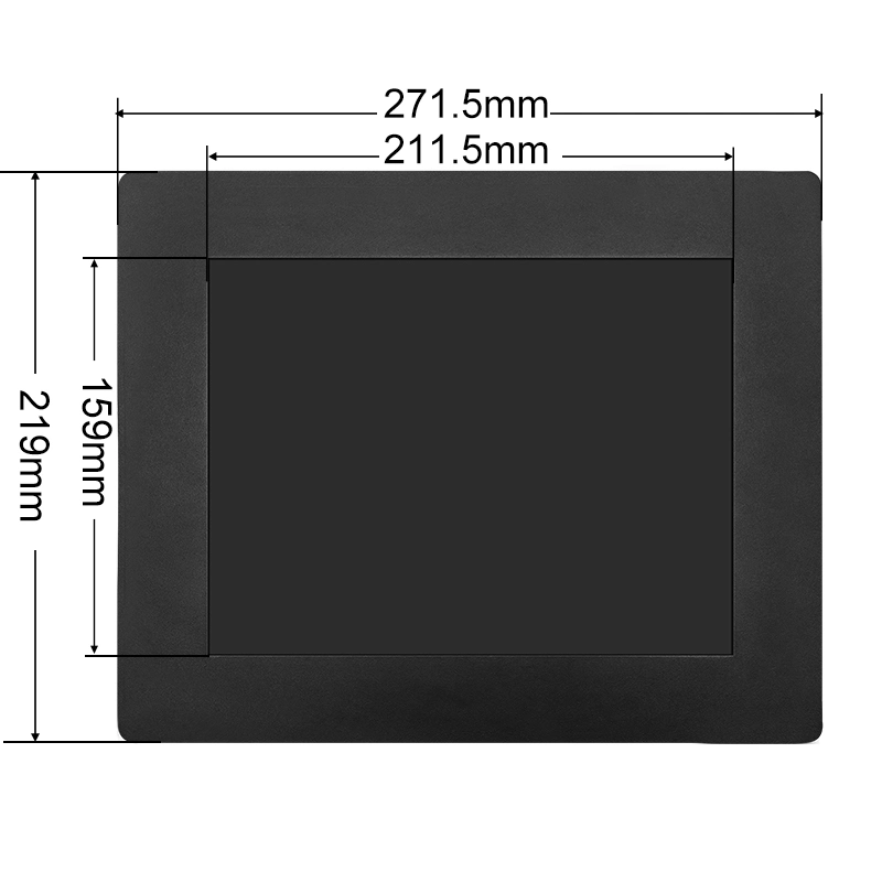 1024*768 10,4 pouces VGA HDMI non boîtier métallique d'écran tactile TFT intégré Moniteur LCD industriels ODM OEM