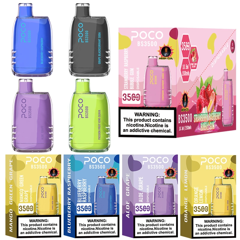 Hot E-Cigarette Starter Kits BS3500 Disposable Vape Pen 3500puffs Vaporizer Vape Mod 10 Flavors Wholesale
