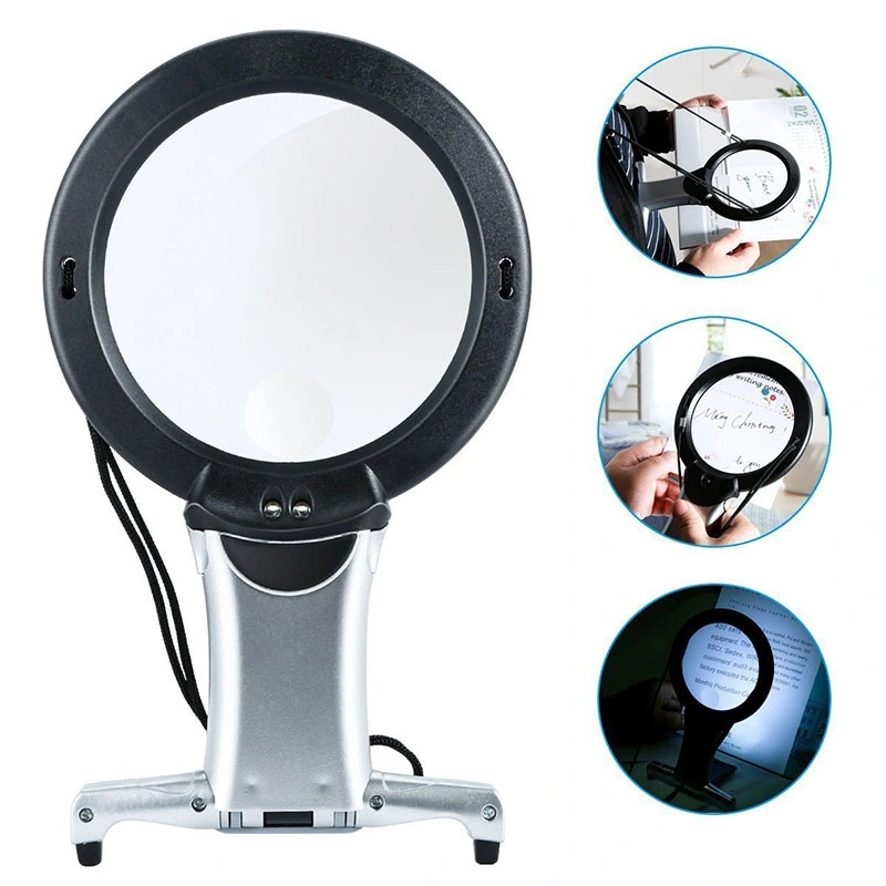 Magnifier with LED Light for Close Work, Reading, Sewing, Cross Stitch, Inspection, Repair, Crafts