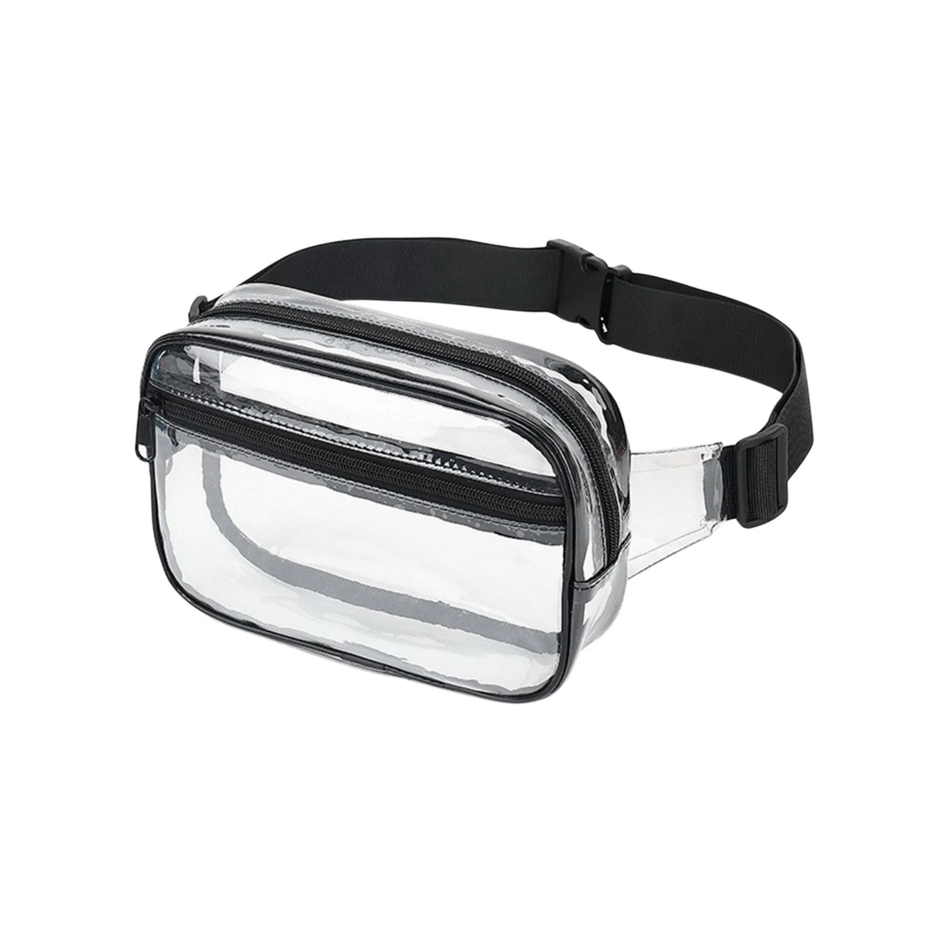 Candy White Clear Waist Jelly Bag Mirror Leather PVC Chest Fanny Pack