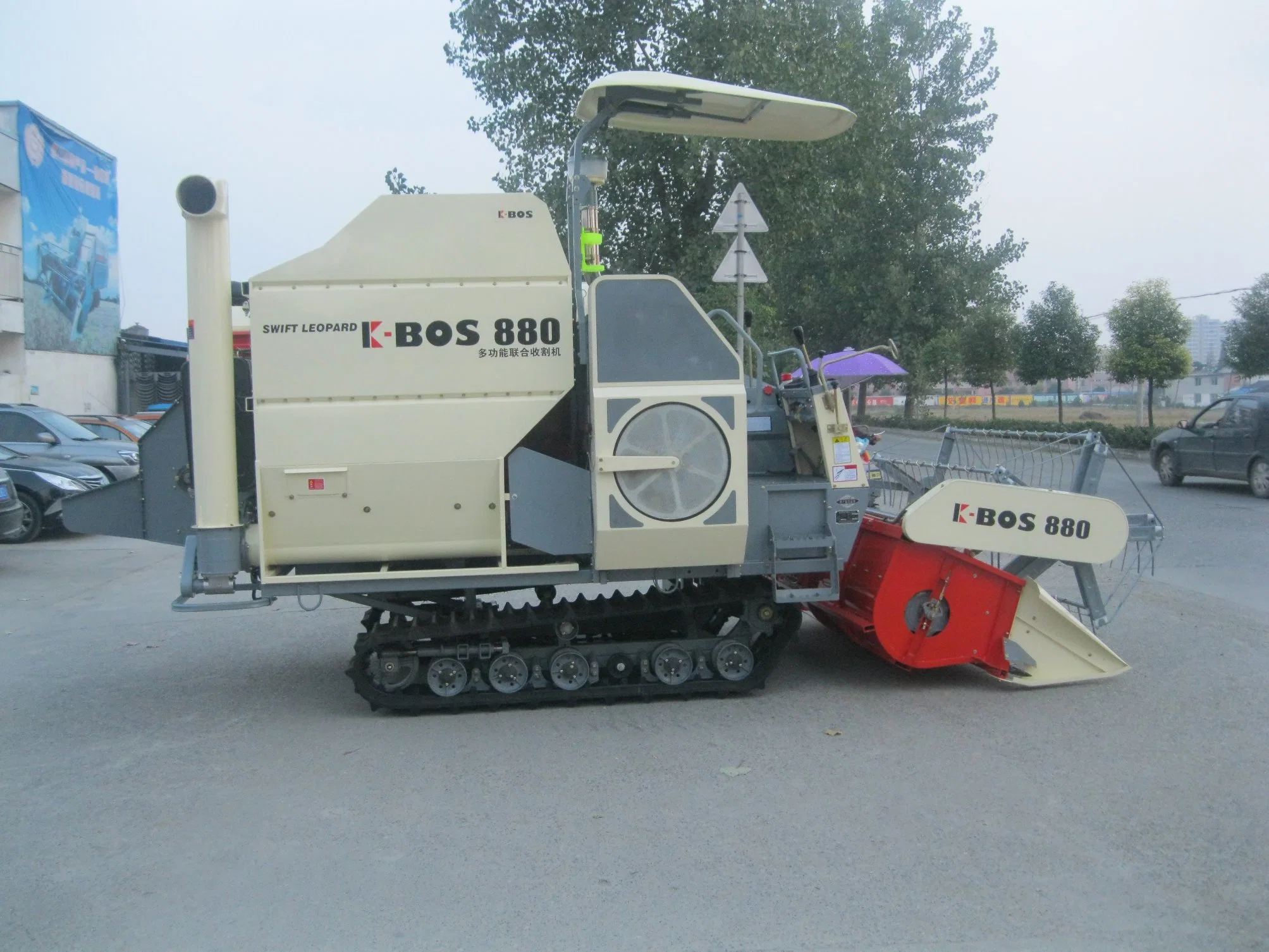 Deyang K-Bos Model 4lz-4.0z Combine Harvester for Rapeseed