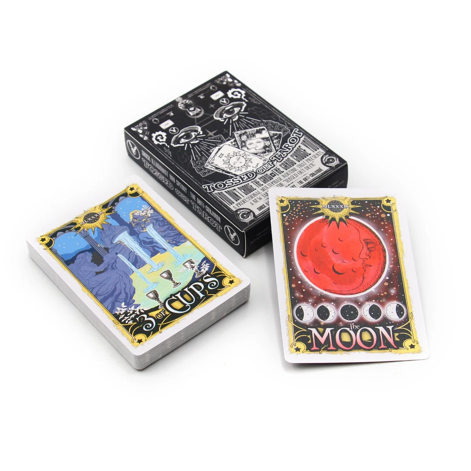 Impresión personalizada Mayoreo papel Tarjetas de juego Trading Deck Tarot jugando Juego de cartas