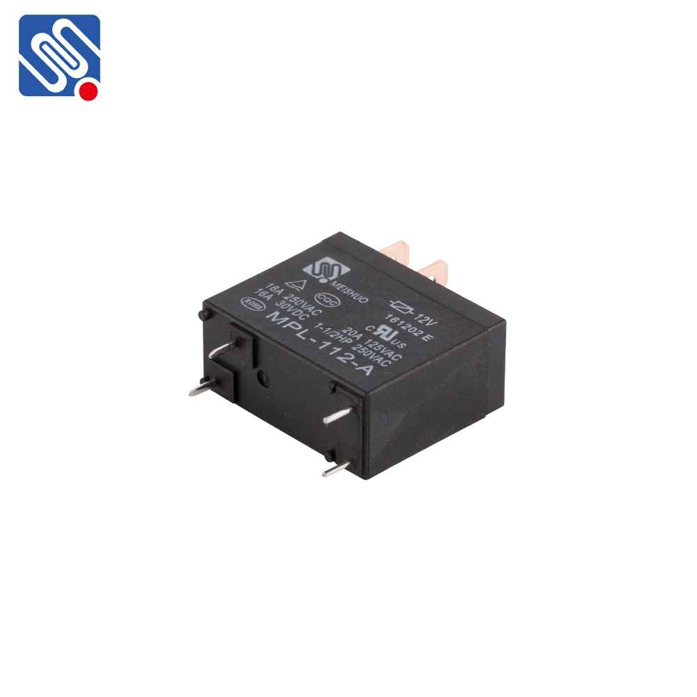 Meishuo Mpl-112-a 12V DC Relay 16A/250VAC Mini PCB QC Power 20A 125VAC 4pin Electrical Relay