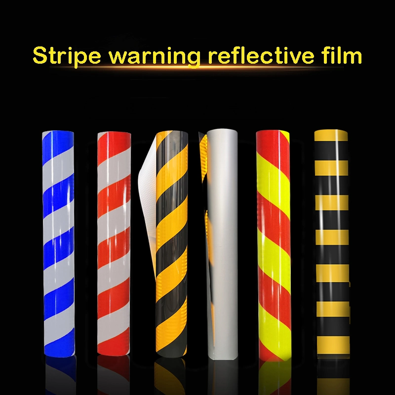 Self Adhesive Stripe Warning 3m Traffic Safety Reflective Film Road Sign