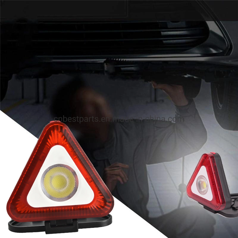 Wholesale/Supplier Car Inspection Road Signal Warning Work Lamp Emergency Mini with Red Warning Triangle Work Lighting Battery COB LED Work Light